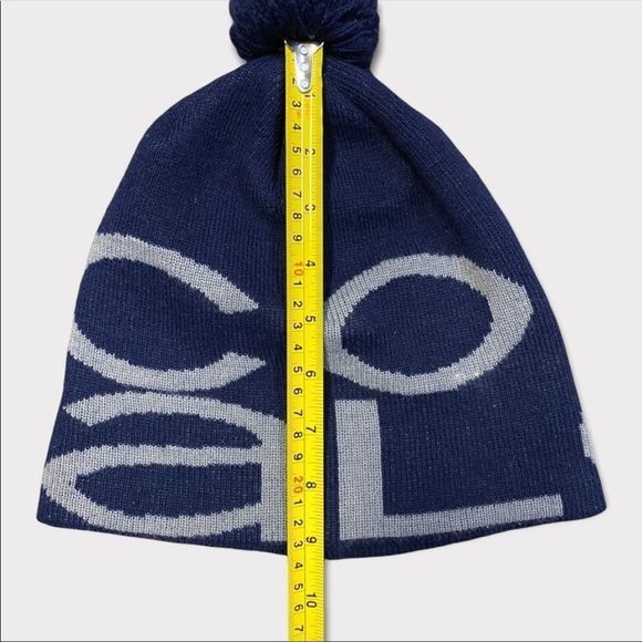 COAL | Navy Blue Pom Pom Toque - Picture 6 of 7